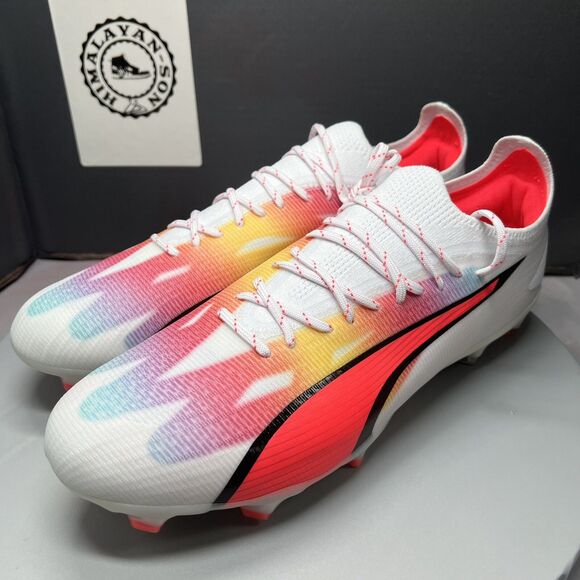 PUMA ULTRA ULTIMATE FG BREAKTHROUGH PACK WHITE FIRE ORCHID 107311-01 Men Sz 12.5 main image 10